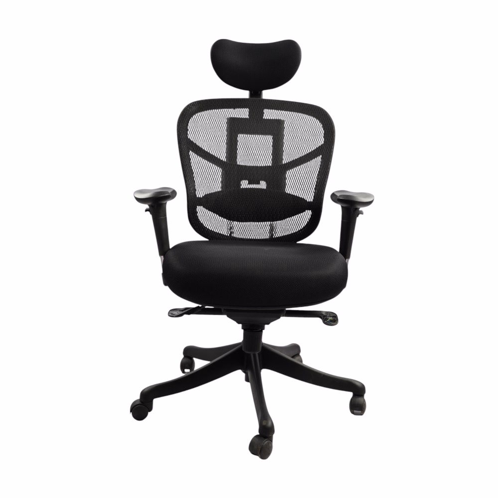 Ergonomic Mesh Office Chair with Headrest & Lumbar Support – W4wood - Image 3