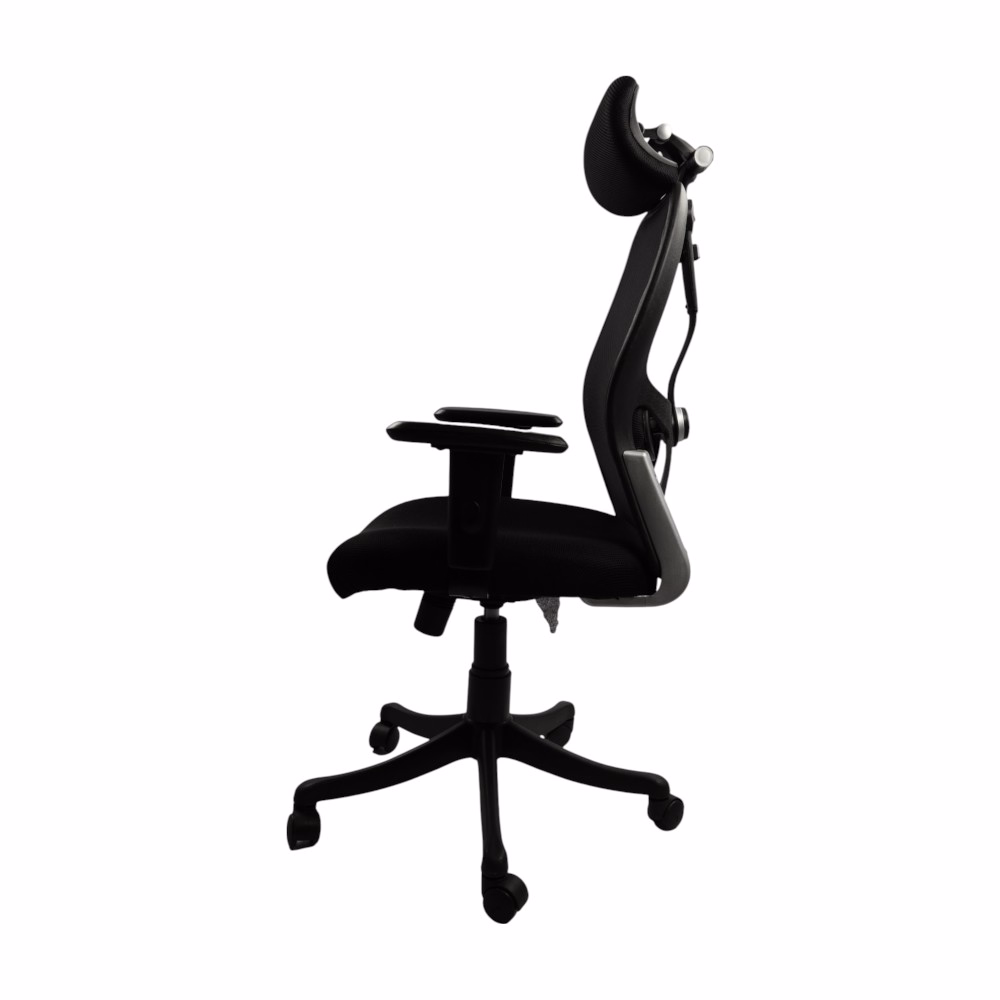 Ergonomic Mesh Office Chair with Adjustable Headrest and Lumbar Support – W4wood Last - Image 4
